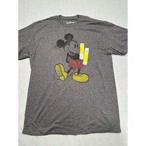 ❌SOLD❌Disney Mickey Mouse Graphic T-Shirt Mens Large Heather Charcoal Grey New